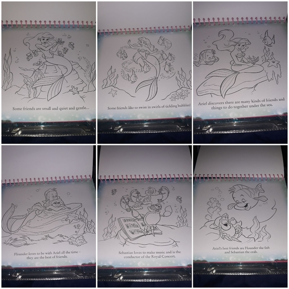 Special Edition The Little Mermaid  Storybook Paint N’play  Vintage 2006 New - Picture 5 of 10